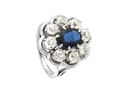 Jewellery, RING, 18K white gold, in auction: Classic – Saturday 30 August