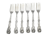 Silverware, DESSERT-FORKS, silver, in auction: General – Tuesday 2 September