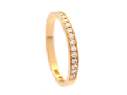Jewellery, ETERNITY RING, 18K gold, in auction: Lilla jewellery – Tuesday 12 August
