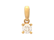Jewellery, SOLITAIRE PENDANT, 18K gold, in auction: Lilla jewellery – Tuesday 12 August