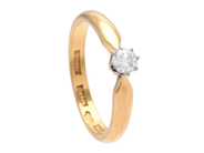 Jewellery - SOLITAIRE RING, 20K gold - View 1