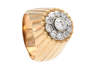Jewellery - RING, 18K gold/white gold - View 1