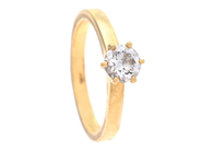 Jewellery, SOLITAIRE RING, 18K gold, in auction: Modern – Saturday 16 August