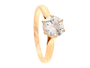 Jewellery, SOLITAIRE RING, 18K gold, in auction: Modern – Saturday 16 August
