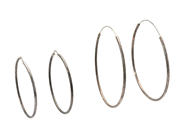 Jewellery, HOOP EARRINGS, 2 pair, in auction: General – Tuesday 16 September