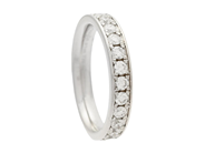 Jewellery - FULL ETERNITY RING, platinum - View 1