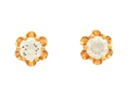Jewellery, SOLITAIRE EARRINGS, 18K gold, in auction: Lilla jewellery – Tuesday 26 August