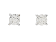 Jewellery - SOLITAIRE EARRINGS, 18K white gold - View 1