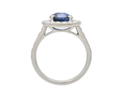 Jewellery - CLUSTER RING, platinum - View 2