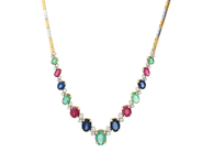 Jewellery, NECKLACE, 14K gold/white gold, in auction: Lilla jewellery – Tuesday 26 August
