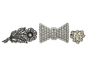 Jewellery, BROOCHER, 3 items, in auction: General – Tuesday 16 September