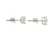 Jewellery - SOLITAIRE EARRINGS, 18K white gold - View 2