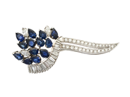 Jewellery - BROOCH, 18K white gold - View 1