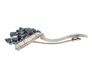 Jewellery - BROOCH, 18K white gold - View 2