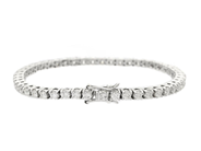 Jewellery - TENNIS BRACELET, 18K white gold - View 2