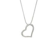 Jewellery, PENDANT WITH CHAIN, 18K white gold, in auction: Lilla jewellery – Tuesday 26 August