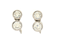 Jewellery, EARRINGS, 18K white gold, in auction: Lilla jewellery – Tuesday 26 August