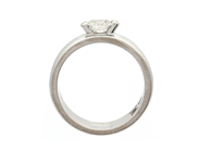 Jewellery - SOLITAIRE RING, 18K white gold - View 2