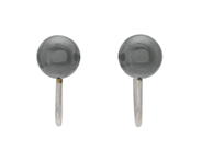 Jewellery, EARRINGS 14K white gold, hematite, in auction: General – Tuesday 30 September