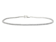 Jewellery, TENNIS BRACELET, 14K white gold, in auction: Lilla jewellery – Tuesday 9 September