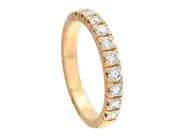 Jewellery, ETERNITY RING, 18K gold, in auction: Lilla jewellery – Tuesday 9 September