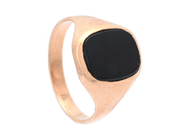 Jewellery, SIGNET RING, 14K gold, in auction: General – Tuesday 16 September