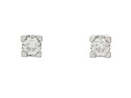 Jewellery, SOLITAIRE EARRINGS, 18K white gold, in auction: Modern – Saturday 13 September