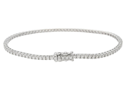 Jewellery - TENNIS BRACELET, 18K white gold - View 2
