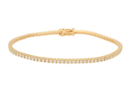 Jewellery - TENNIS BRACELET, 18K gold - View 1