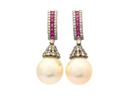Jewellery, PEARL EARRINGS, 14K gold/silver, in auction: Classic – Saturday 30 August