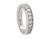 Jewellery, ETERNITY RING, 18K white gold, in auction: Classic – Saturday 30 August