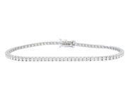 Jewellery - TENNIS BRACELET, 18K white gold - View 1