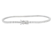 Jewellery - TENNIS BRACELET, 18K white gold - View 2