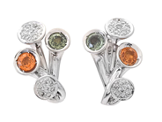 Jewellery - EARRINGS, 18K white gold - View 1
