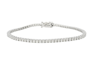 Jewellery - TENNIS BRACELET, 18K white gold - View 2