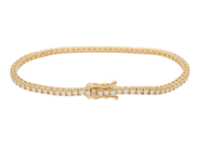 Jewellery - TENNIS BRACELET, 18K gold - View 2