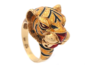 Jewellery, RING, tiger, in auction: Classic – Saturday 27 September