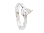Jewellery, SOLITAIRE RING, 18K white gold, in auction: Classic – Saturday 27 September
