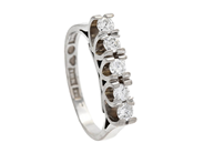 Jewellery, RING, 18K white gold, in auction: Lilla jewellery – Tuesday 23 September