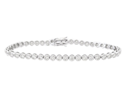 Jewellery - TENNIS BRACELET, 18K white gold - View 1