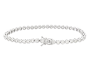 Jewellery - TENNIS BRACELET, 18K white gold - View 2