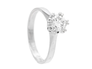 Jewellery, SOLITAIRE RING, 18K white gold, in auction: Classic – Saturday 27 September