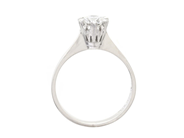 Jewellery - SOLITAIRE RING, 18K white gold - View 2