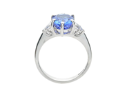 Jewellery - THREE STONE RING, 18K white gold - View 2
