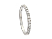 Jewellery, ETERNITY RING, 18K white gold, in auction: Lilla jewellery – Tuesday 9 September