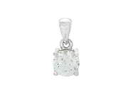 Jewellery - SOLITAIRE PENDANT, 18K white gold - View 1