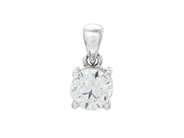 Jewellery - SOLITAIRE PENDANT, 18K white gold - View 1