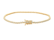 Jewellery - TENNIS BRACELET, 18K gold - View 2