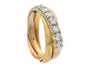 Jewellery, RING, 18K three-coloured gold, in auction: Classic – Saturday 27 September