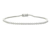 Jewellery - TENNIS BRACELET, 18K white gold - View 1